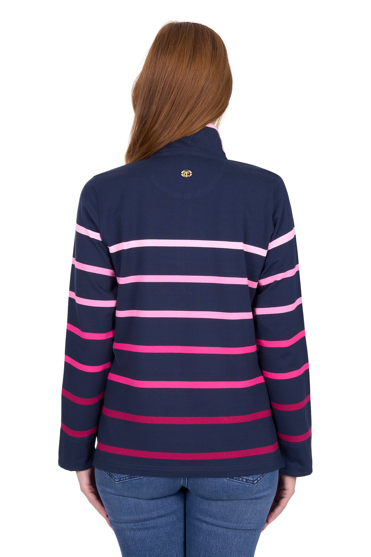 Thomas Cook Women's Gemma 1/4 Zip Stripe Rugby