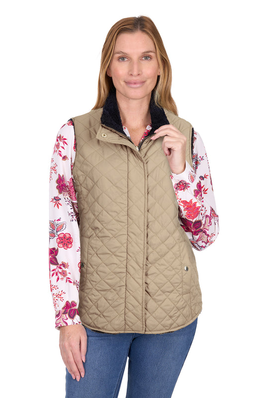 Thomas Cook Women's Astrid Reversible Vest – TAN/NAVY