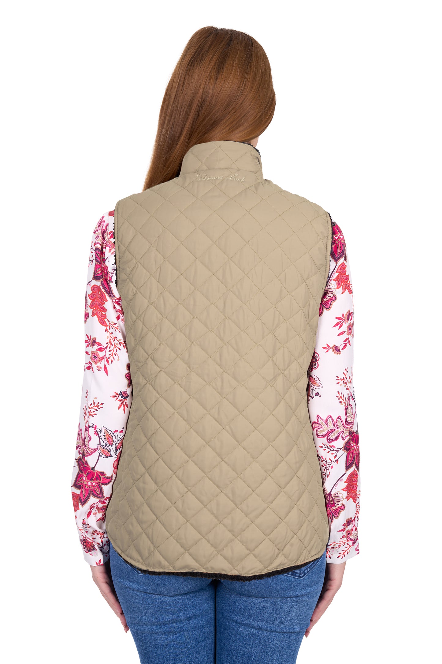 Thomas Cook Women's Astrid Reversible Vest – Tan/Navy