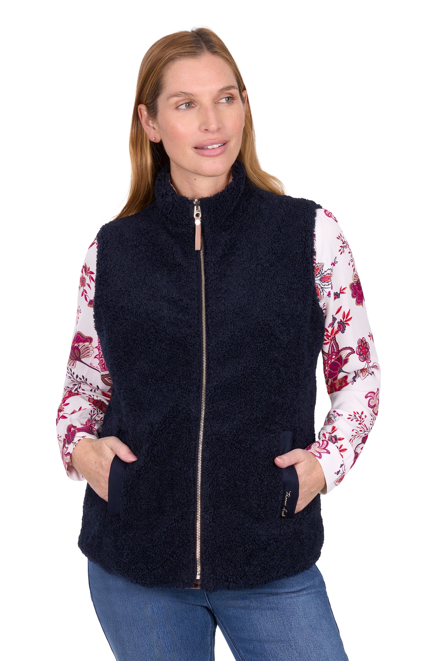 Thomas Cook Women's Astrid Reversible Vest – Tan/Navy
