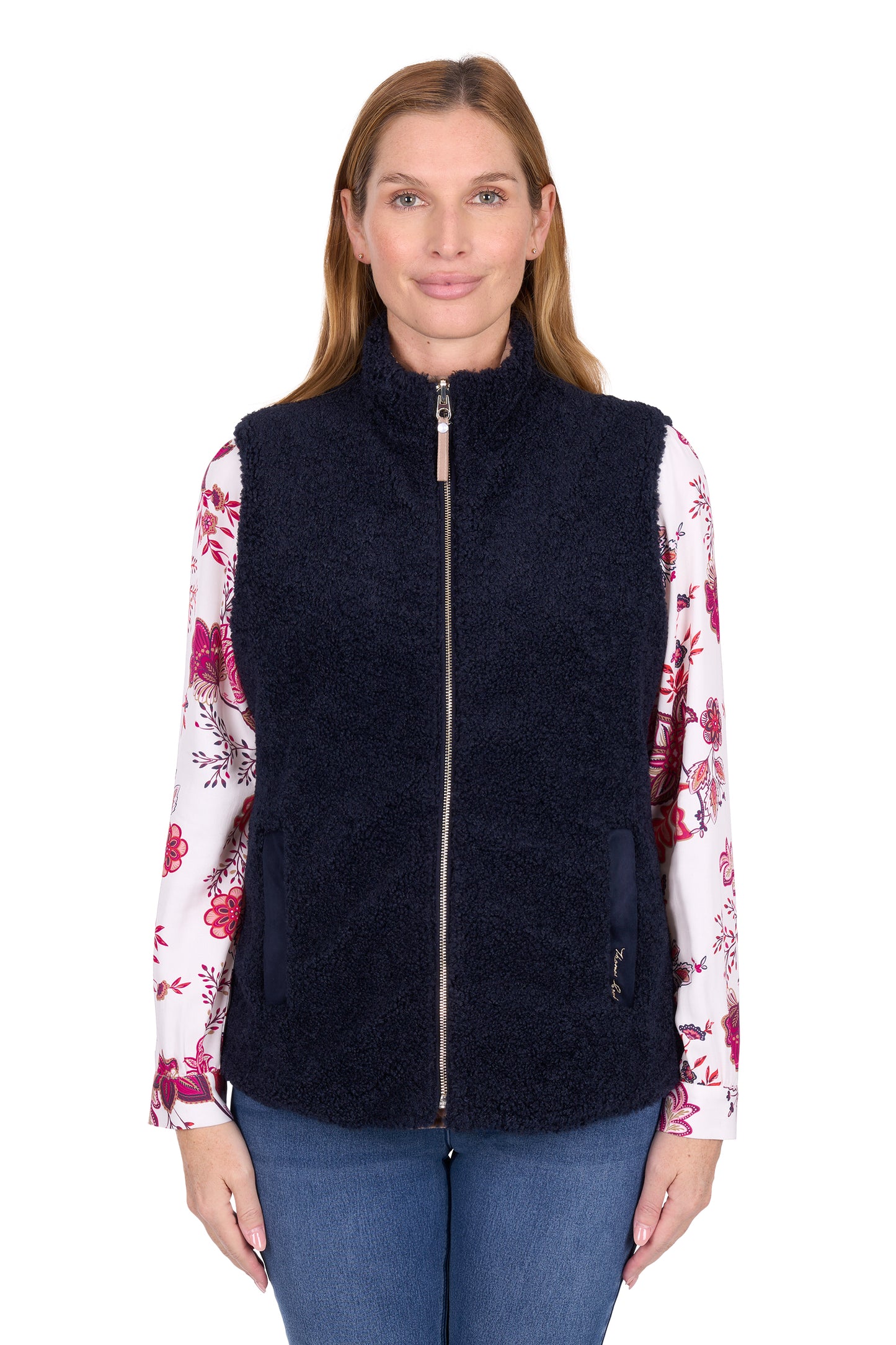 Thomas Cook Women's Astrid Reversible Vest – Tan/Navy