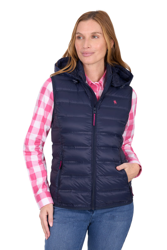 Thomas Cook Women's Oberon Light Weight Down Vest – NAVY