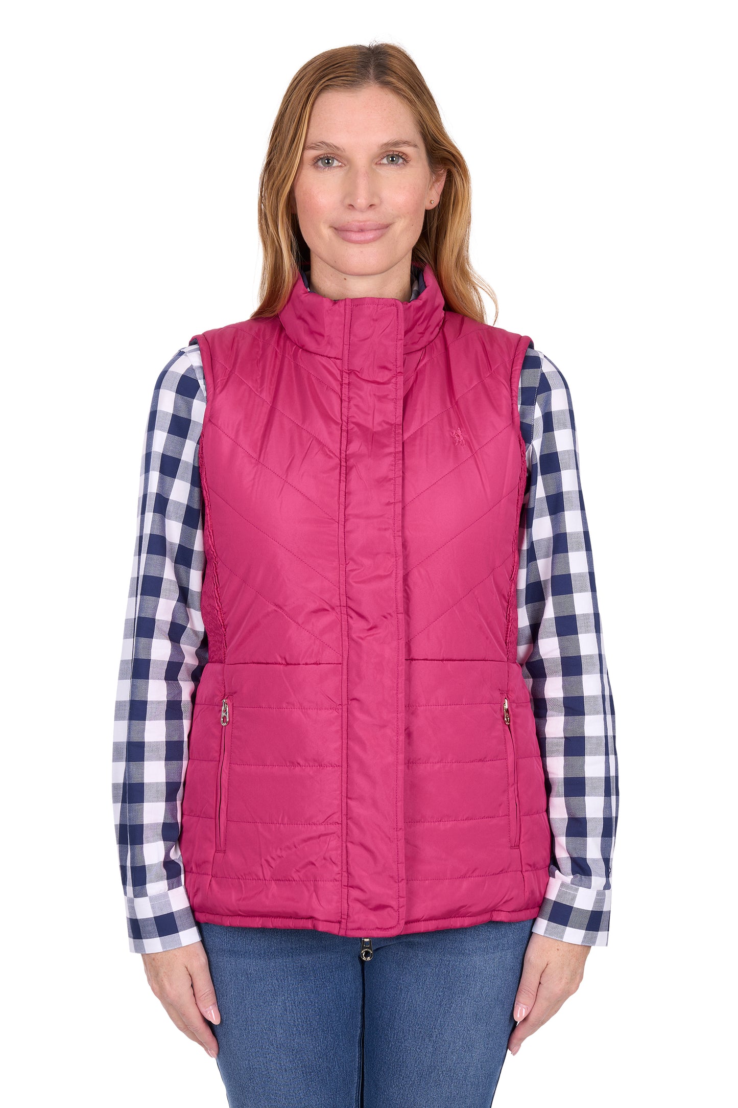 Thomas Cook Women’s Mayfield Reversible Vest – Hot Pink/Navy