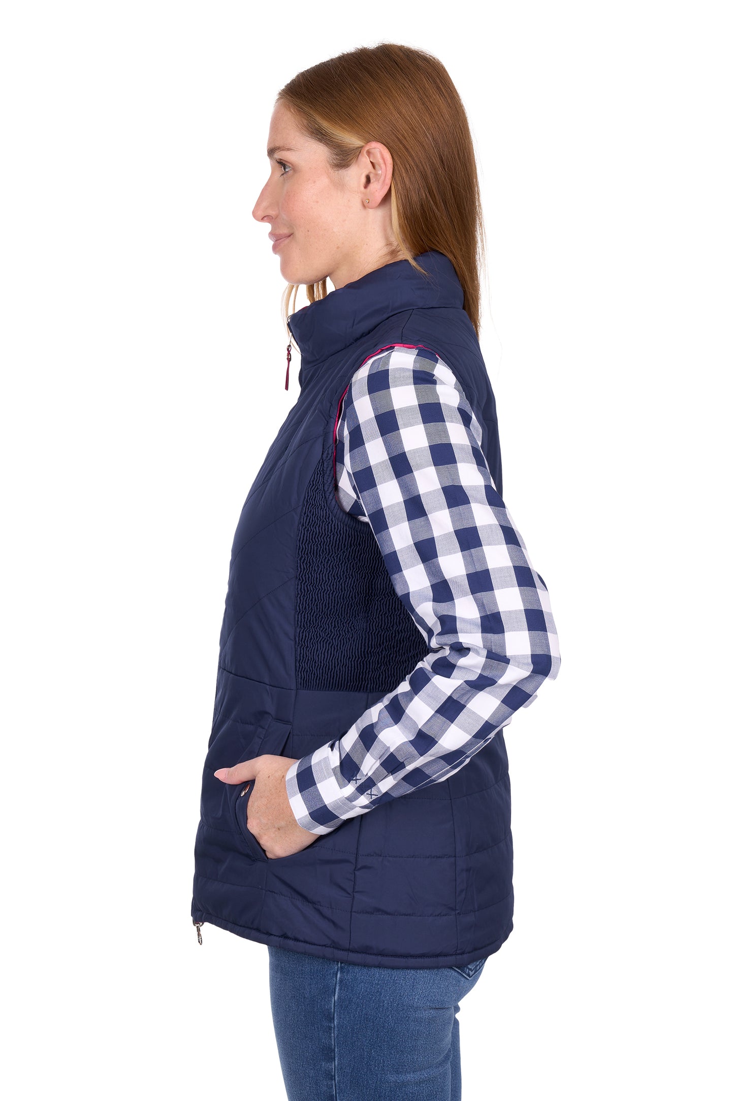 Thomas Cook Women’s Mayfield Reversible Vest – Hot Pink/Navy