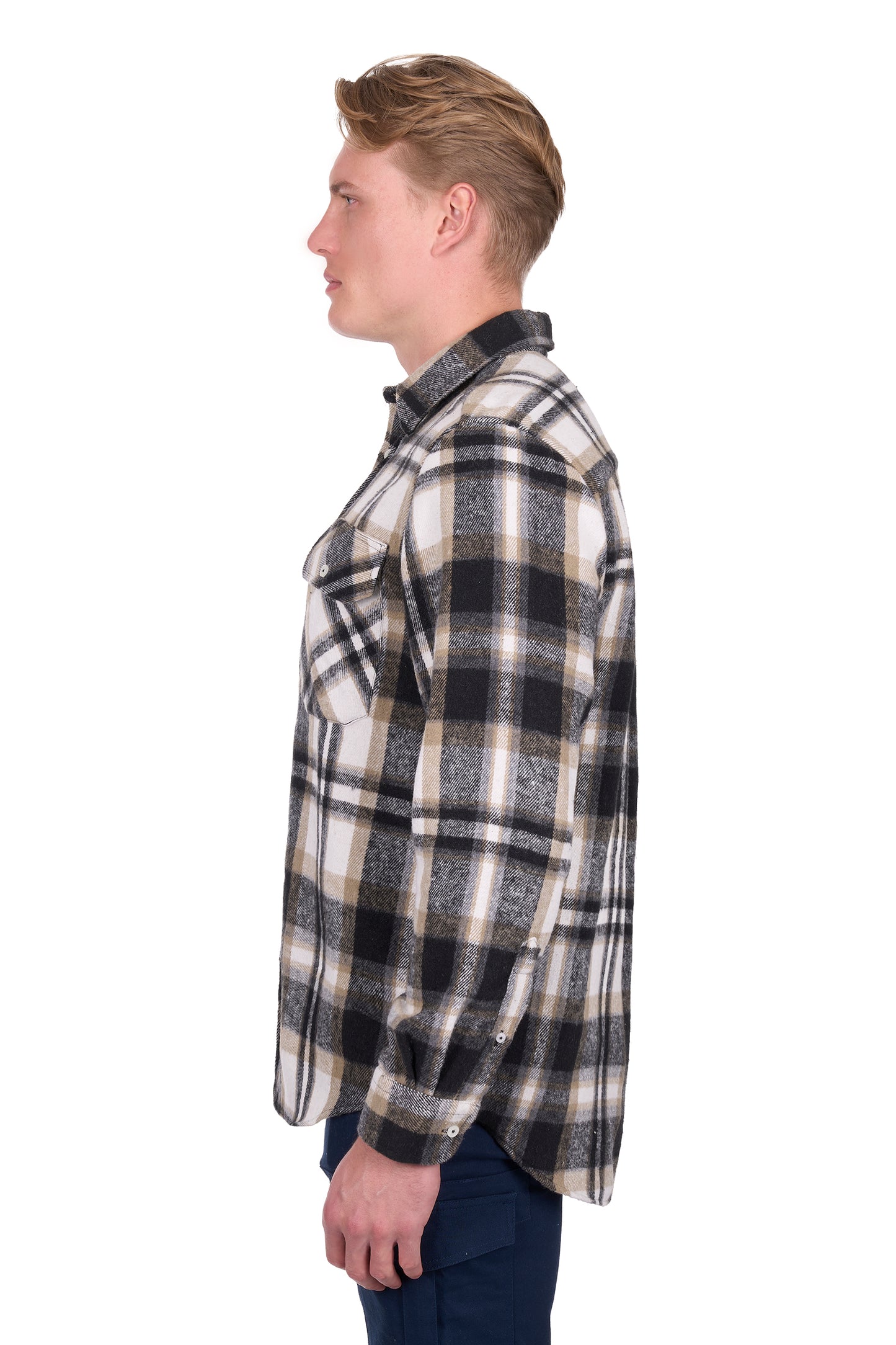 Hard Slog Men’s King Thermal Long Sleeve Shirt - Black/Tan