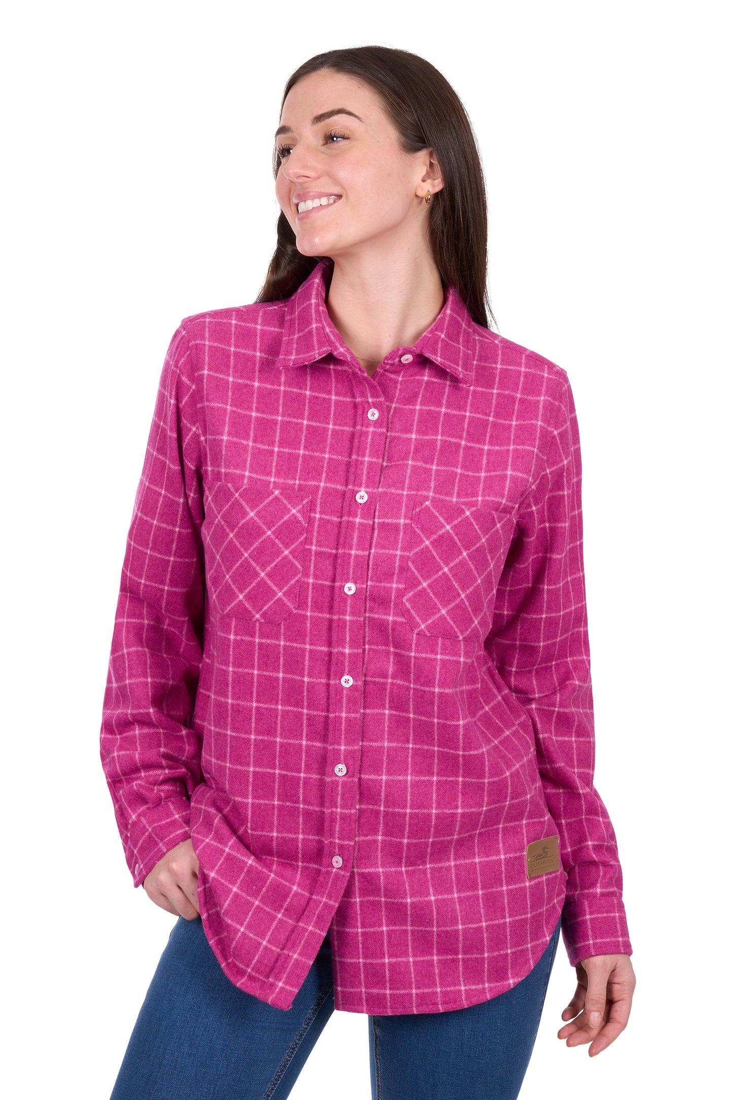 Dux Bak Women's Jazz Thermal  Long Sleeve Shirt - Hot Pink