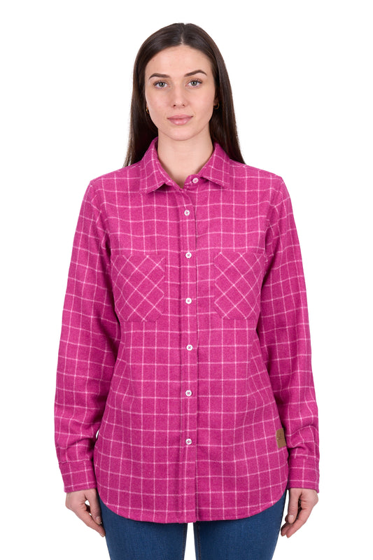 Dux Bak Women's Jazz Thermal  Long Sleeve Shirt - Hot Pink