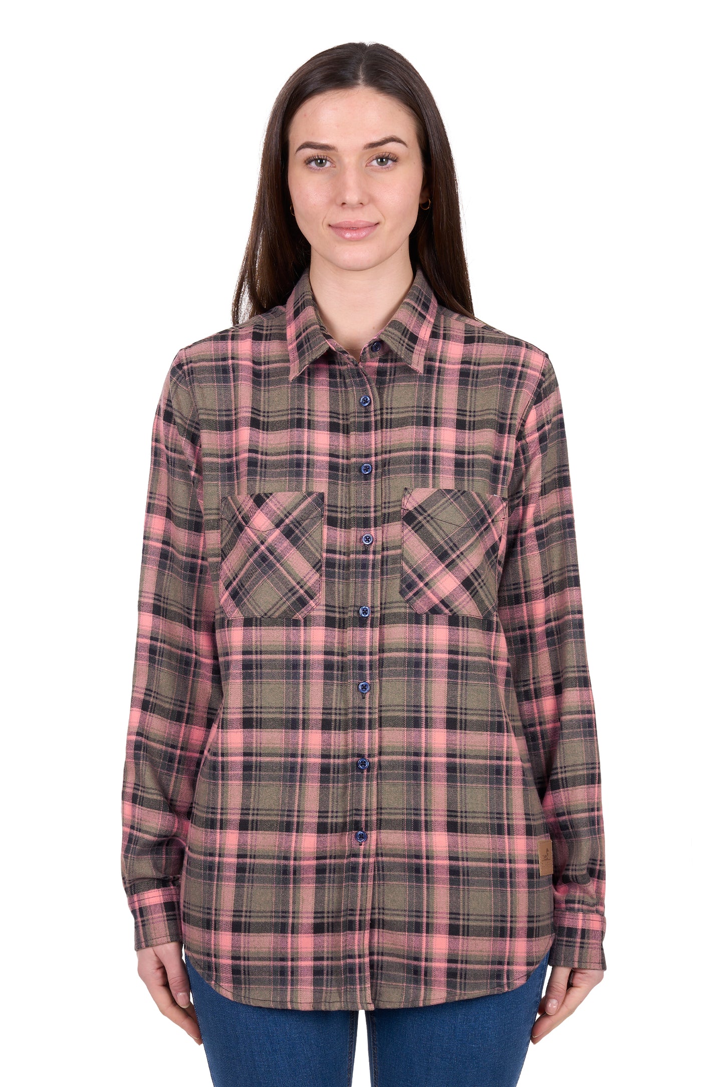 Dux Bak Women's Ahri Thermal Long Sleeve Shirt - Green/Pink