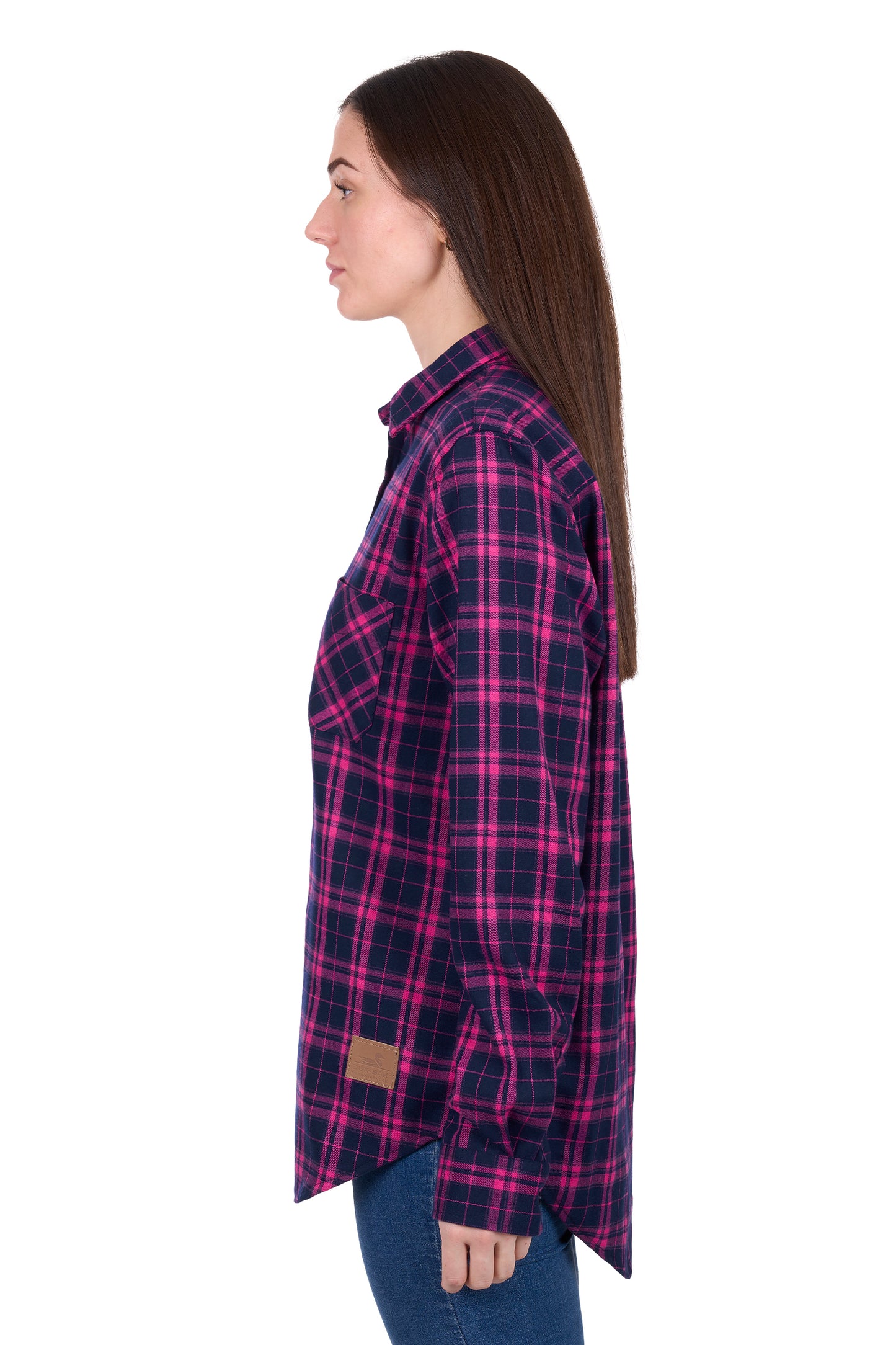 Dux Bak Women's Sybel Thermal Long Sleeve Shirt - Pink/Navy