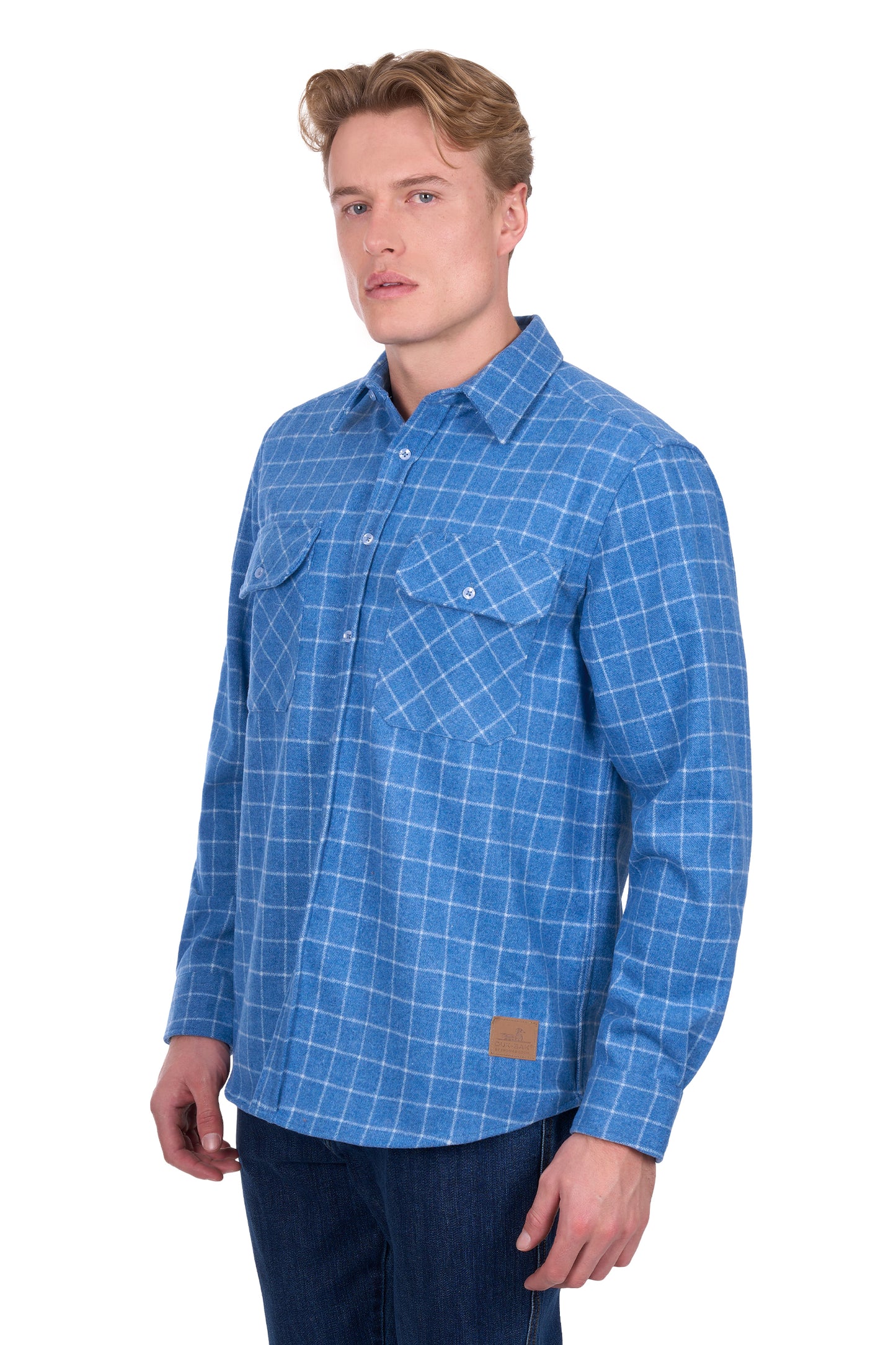 Dux Bak Men’s Amir Thermal Long Sleeve Shirt - Steel Blue