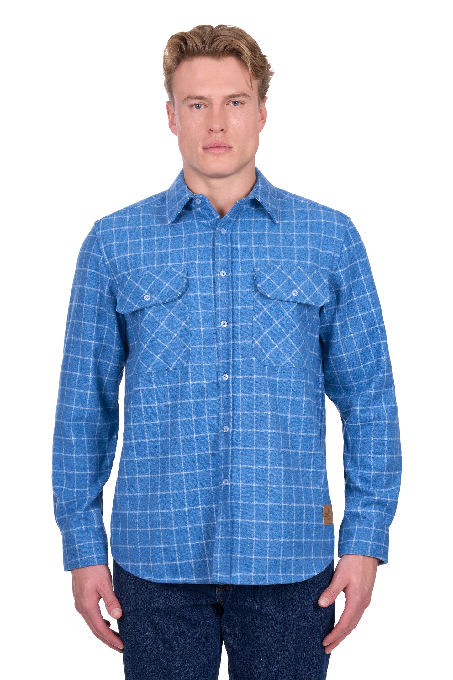 Dux Bak Men’s Amir Thermal Long Sleeve Shirt - Steel Blue