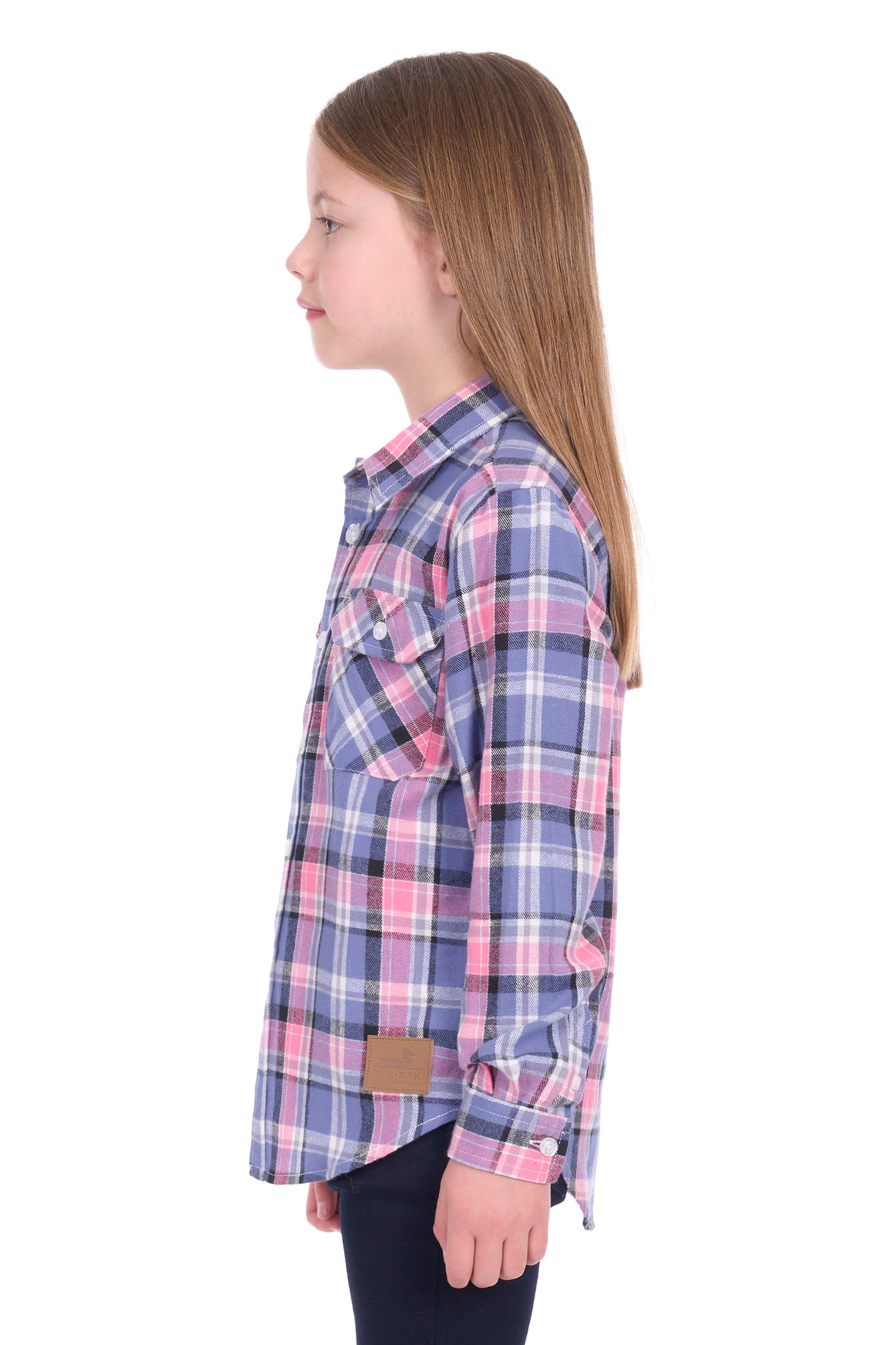 Dux Bak Girl’s Millie Thermal Long Sleeve Shirt - Pink/Purple