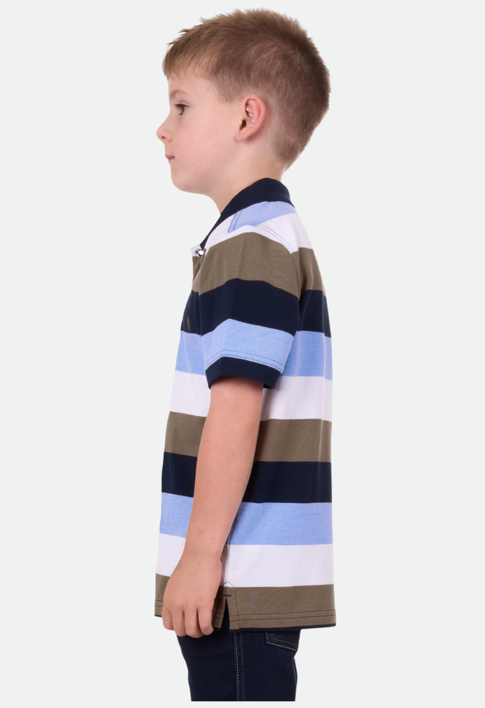 THOMAS COOK BOYS JAY 1PKT S/S POLO (NAVY/TAN)