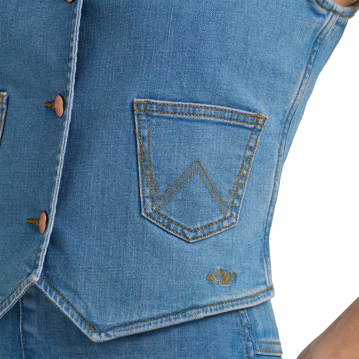 Wrangler® Lainey Wilson Embroidered Denim Vest