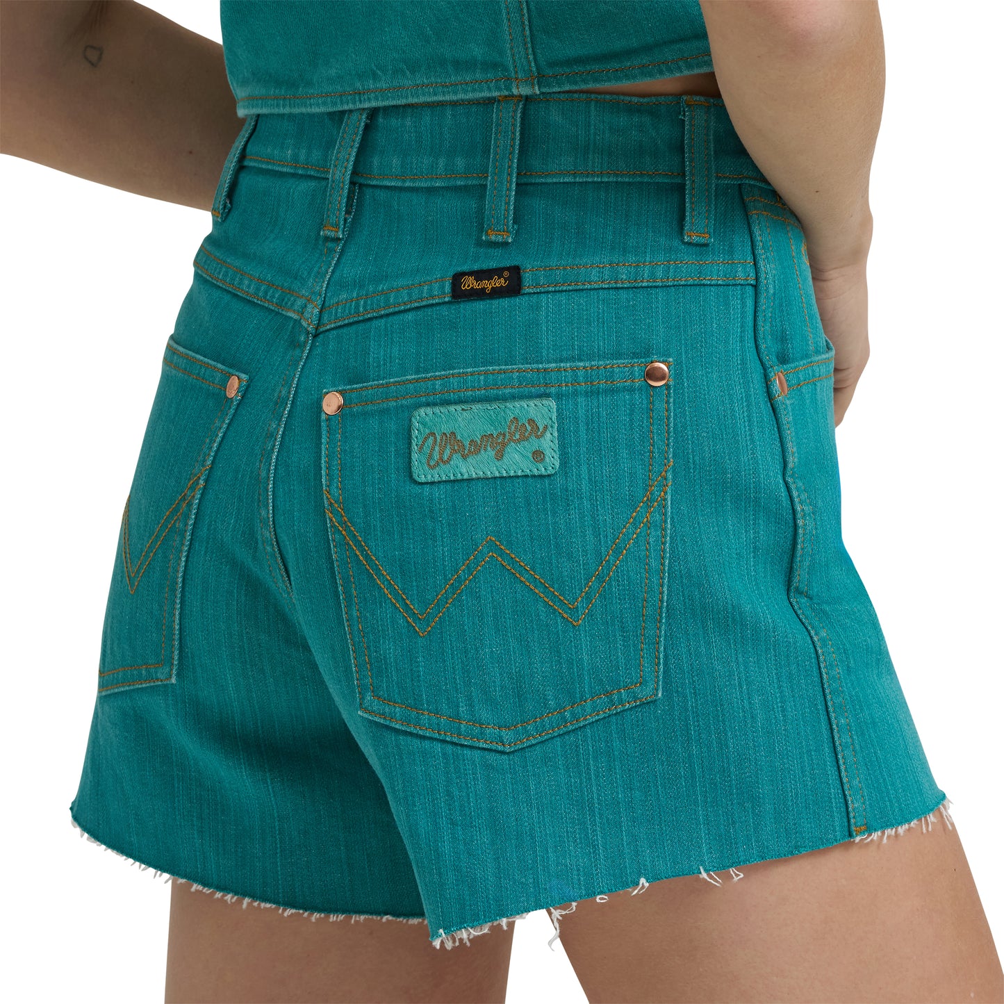 Wrangler X Women's Lainey Wilson Cowboy Short - Turquoise