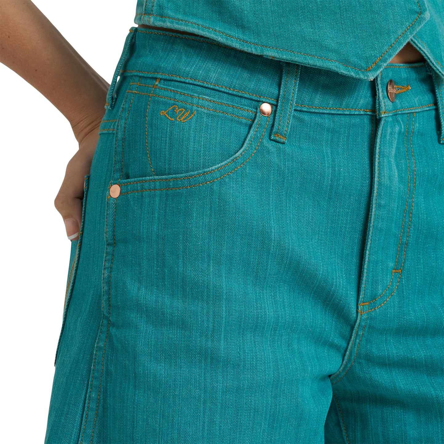 Wrangler X Women's Lainey Wilson Cowboy Short - Turquoise