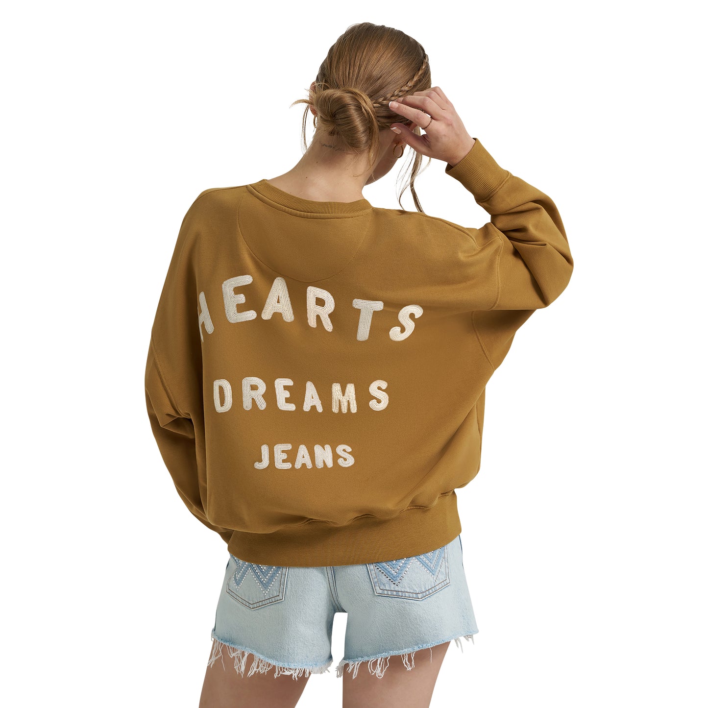Wrangler Women's X Lainey Wilson Good Jeans Sweatshirt Brown