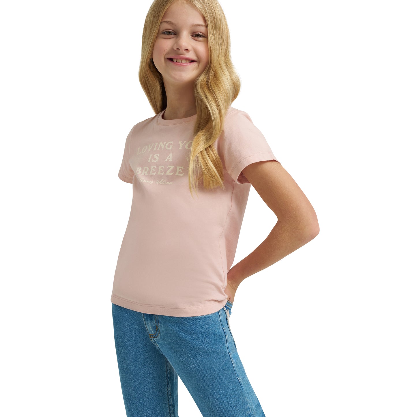 Wrangler X Lainey Wilson Girls Breeze T-Shirt Pink