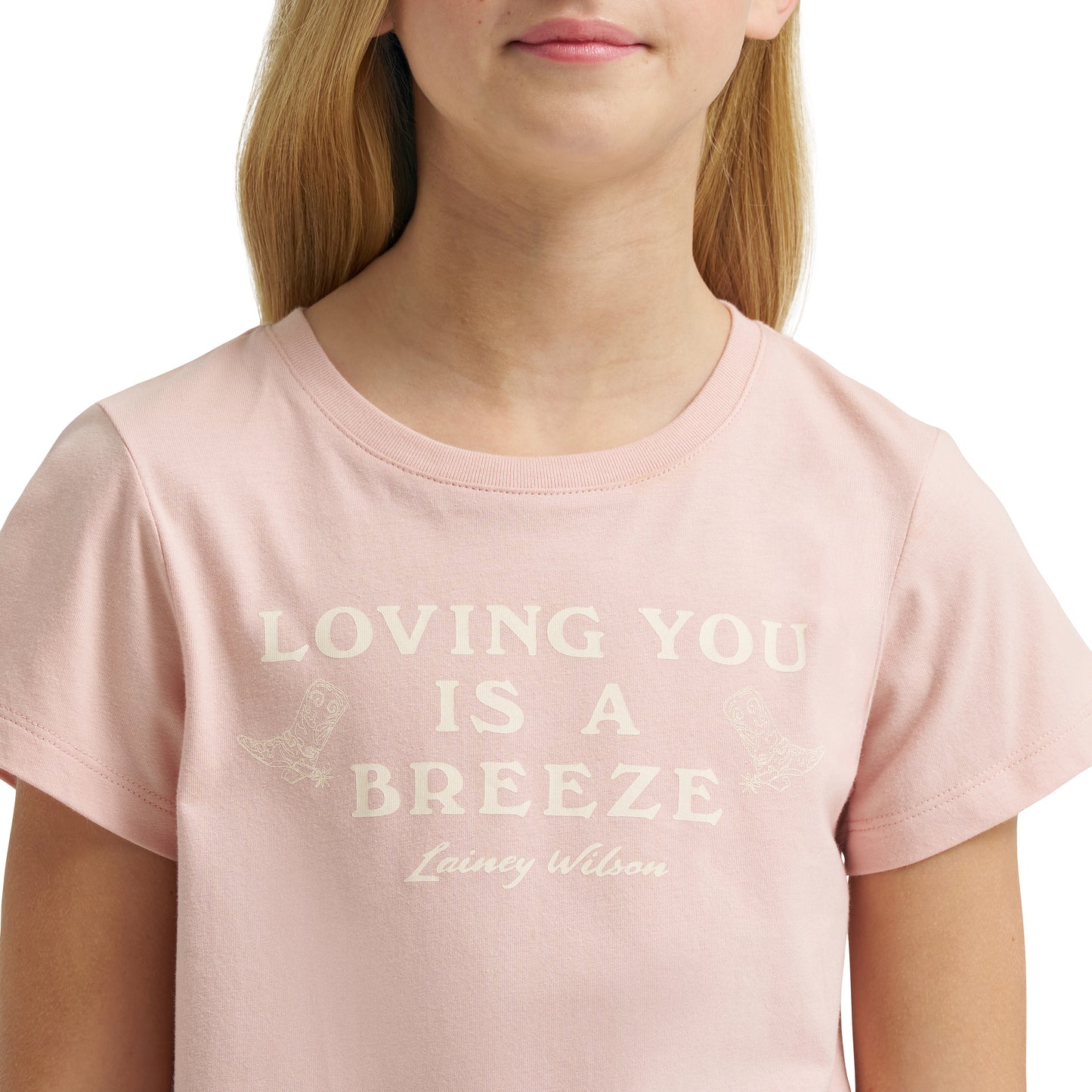 Wrangler X Lainey Wilson Girls Breeze T-Shirt Pink