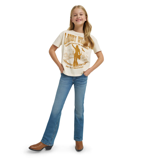 Wrangler X Lainey Wilson Girl's Buzzards White T-Shirt