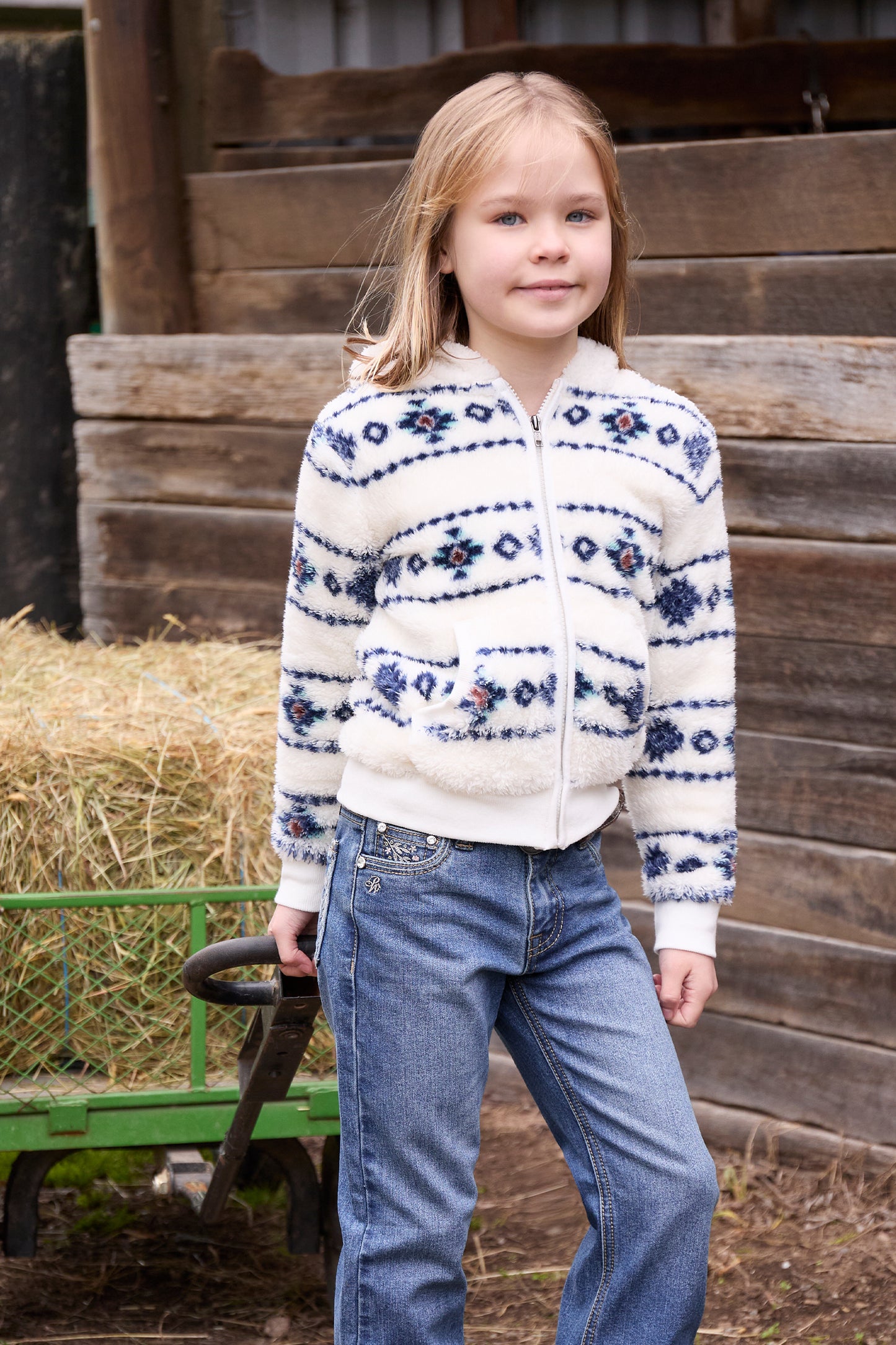 Pure Western | Girl’s Sharna Fleece Zip Through Hoodie