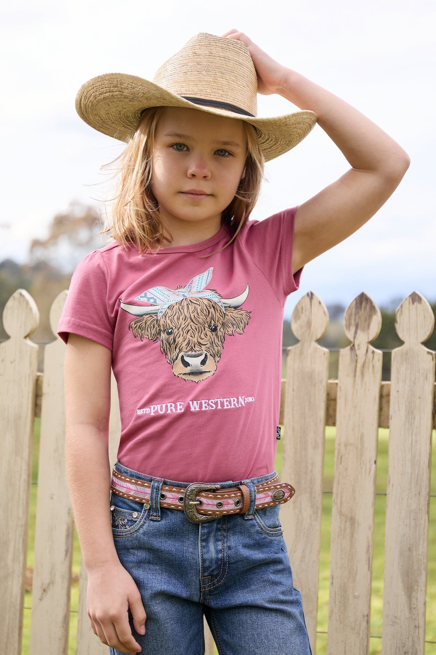 Pure Western Kid’s Baja Hat - Straw