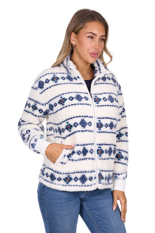 Pure Western Women’s Sharna Fleece Jacket - Ivory