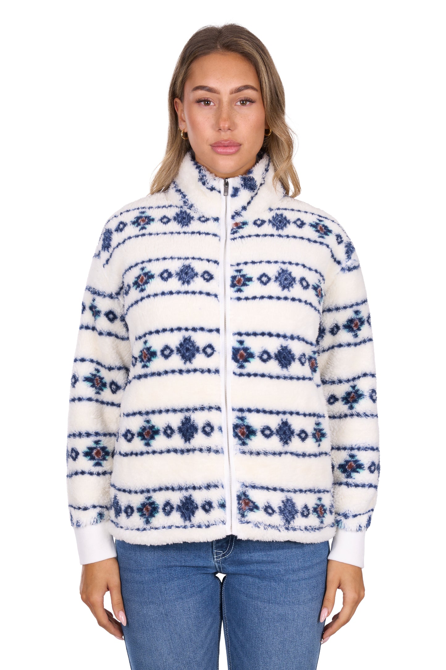 Pure Western Women’s Sharna Fleece Jacket - Ivory