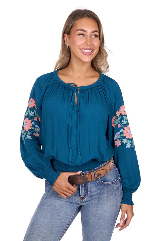 Pure Western Women’s Melina Long Sleeve Blouse