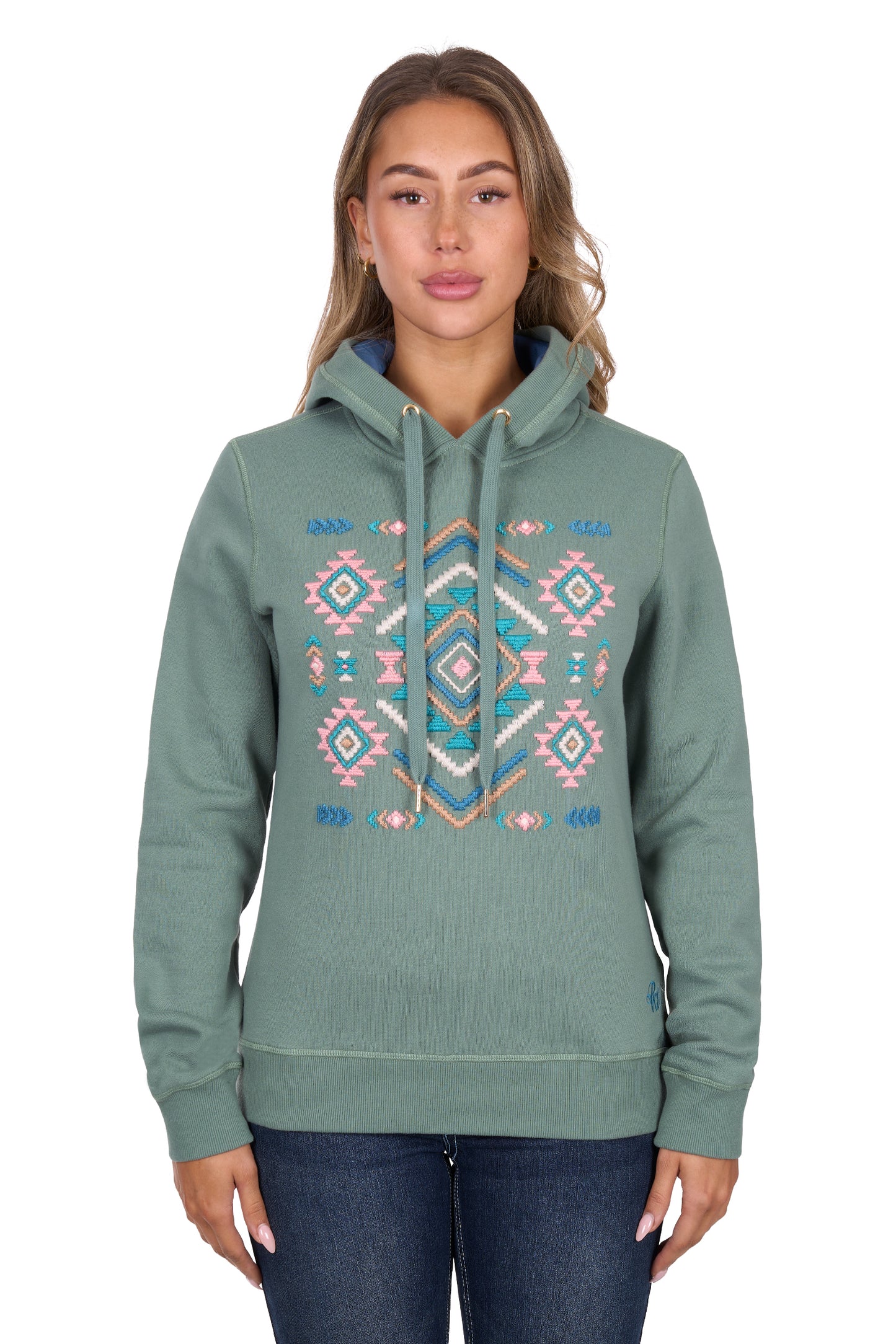 Pure Western Women’s Libbie Pullover Hoodie -  Green