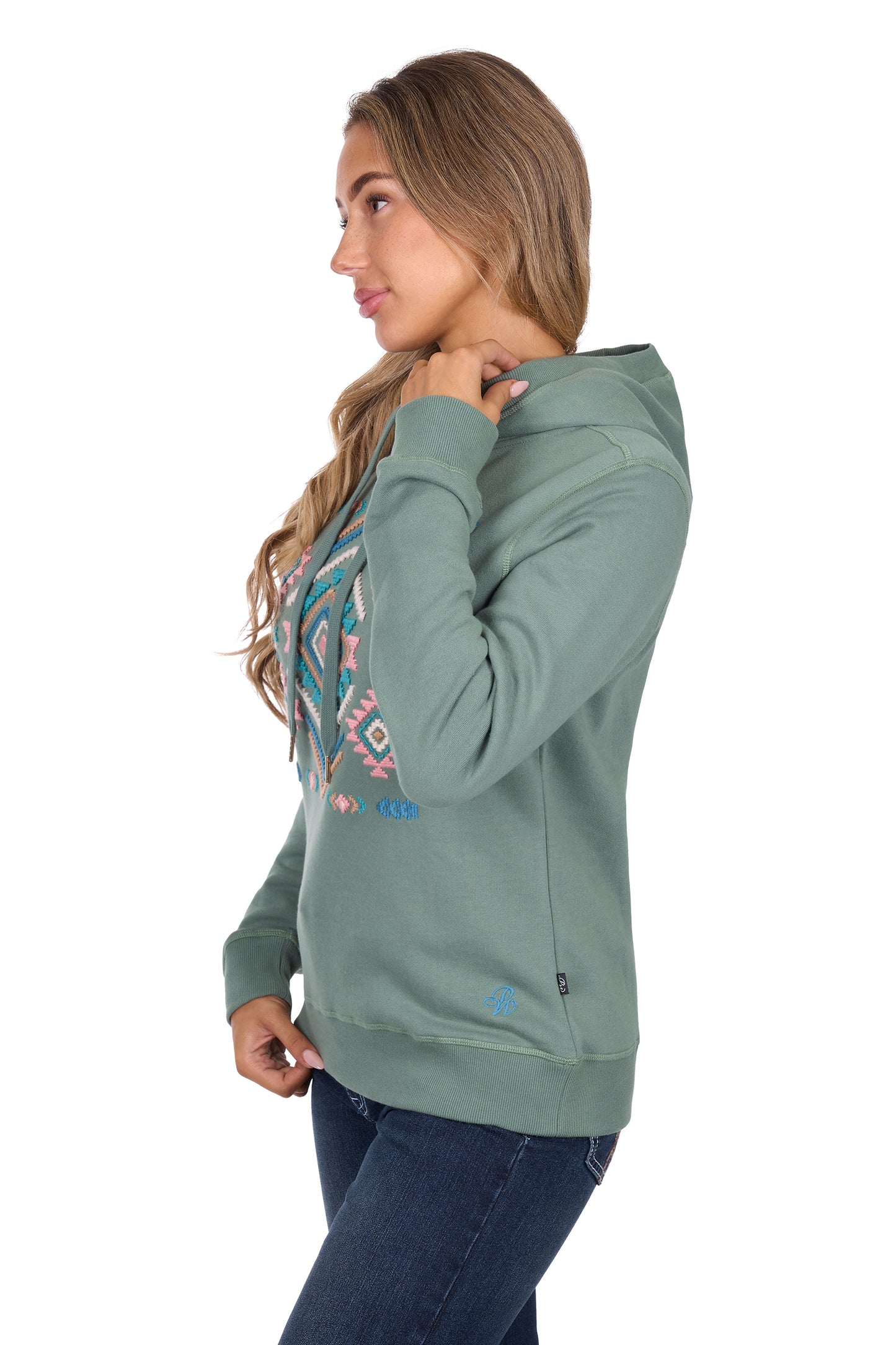 Pure Western Women’s Libbie Pullover Hoodie -  Green