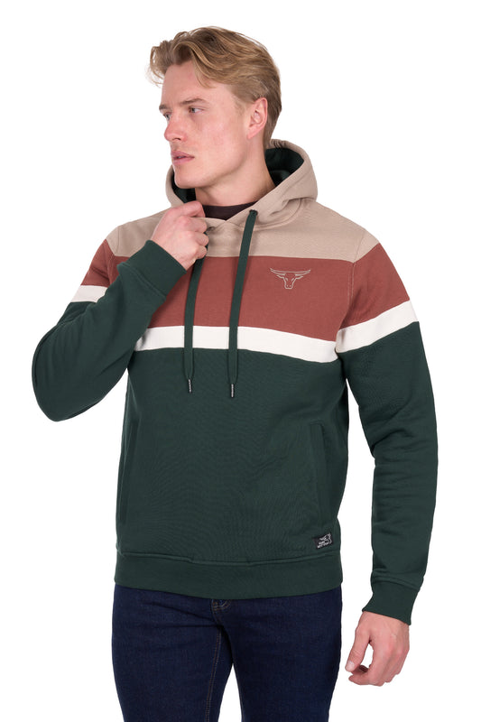 Pure Western Men’s Harry Pullover Hoodie – Green/Multi