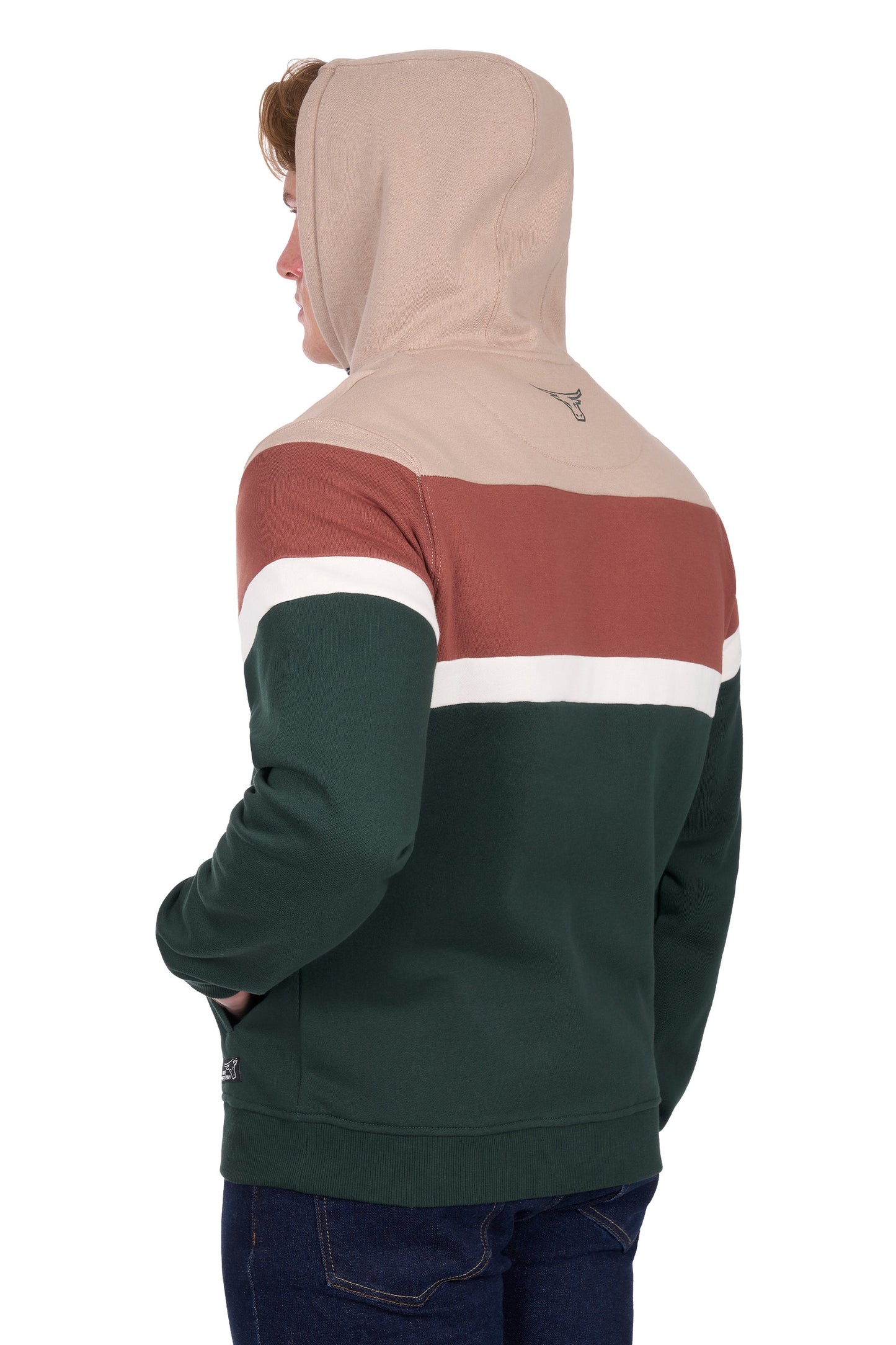 Pure Western Men’s Harry Pullover Hoodie – Green/Multi