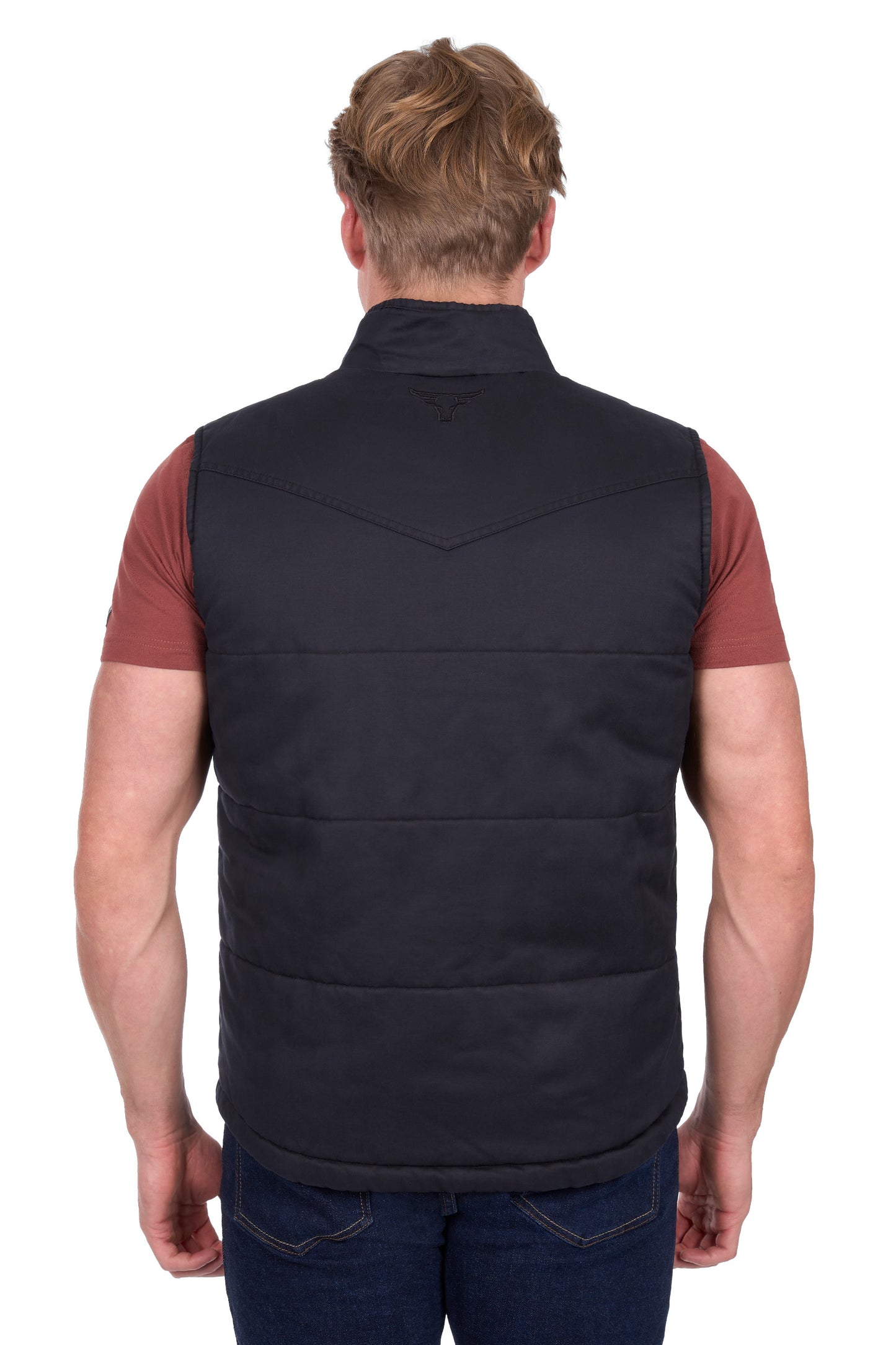 Pure Western Men’s Trevor Reversible Vest - Charcoal