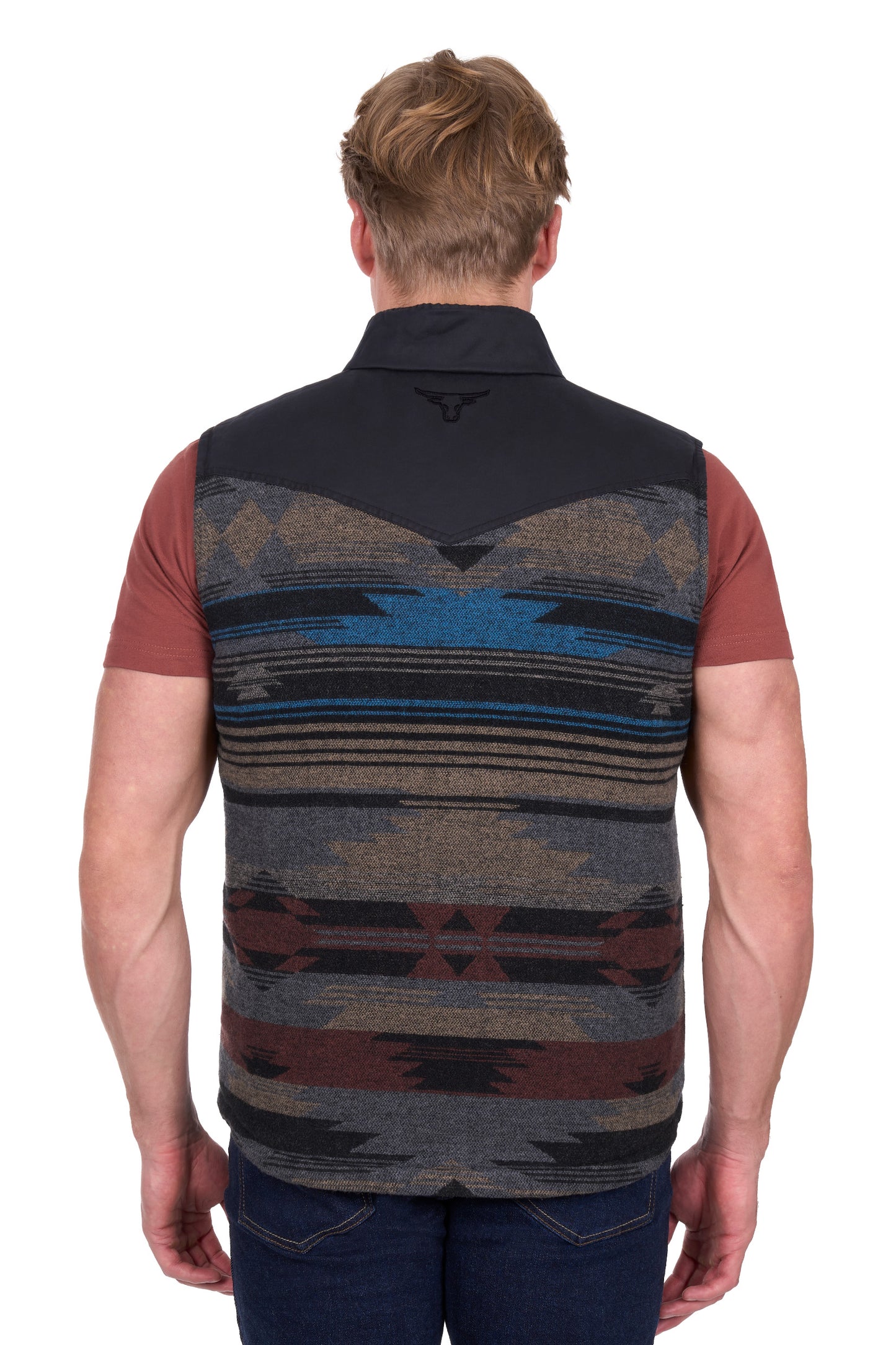 Pure Western Men’s Trevor Reversible Vest - Charcoal