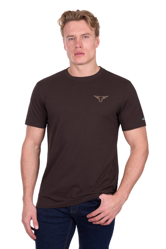 Pure Western Men’s Rodeo Short Sleeve Tee – Chocolate