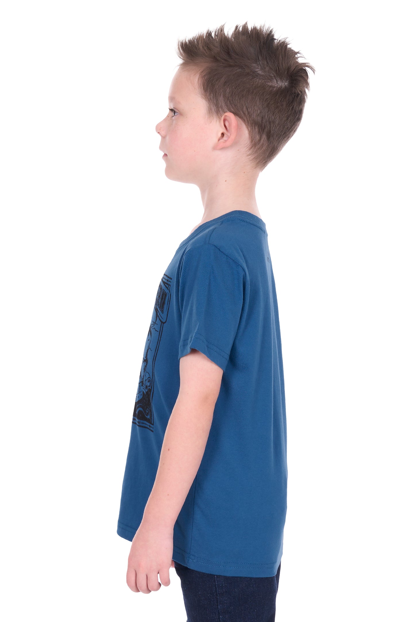 Pure Western Boy’s Rodeo Short Sleeve Tee – Denim