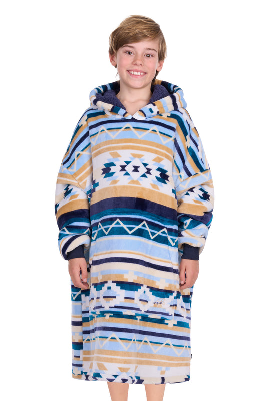Pure Western | Kid’s Aztec Print Snuggle Hoodie