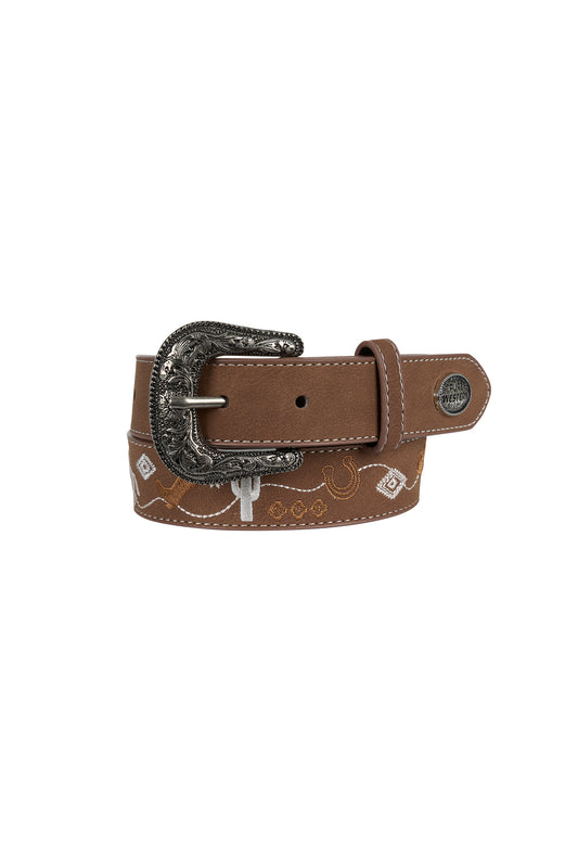 Pure Western Girl’s Hallie Belt - Tan