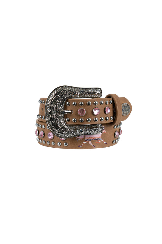 Pure Western Girl’s Dimity Belt – Light Tan
