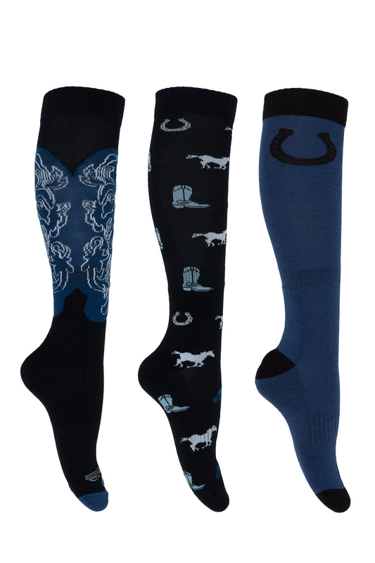 Pure Western Women's Riding Socks – 3 Pack