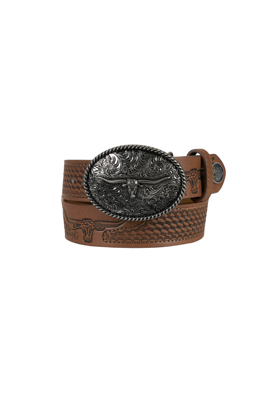 Pure Western Kid’s Colson Belt - Tan