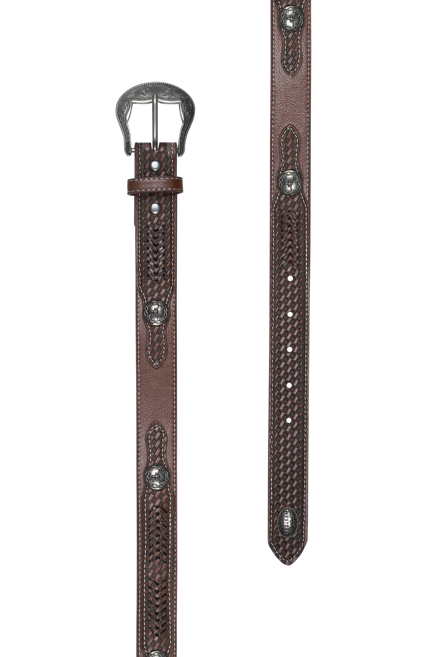 Pure Western Kid’s Rylan Belt - Dark Tan