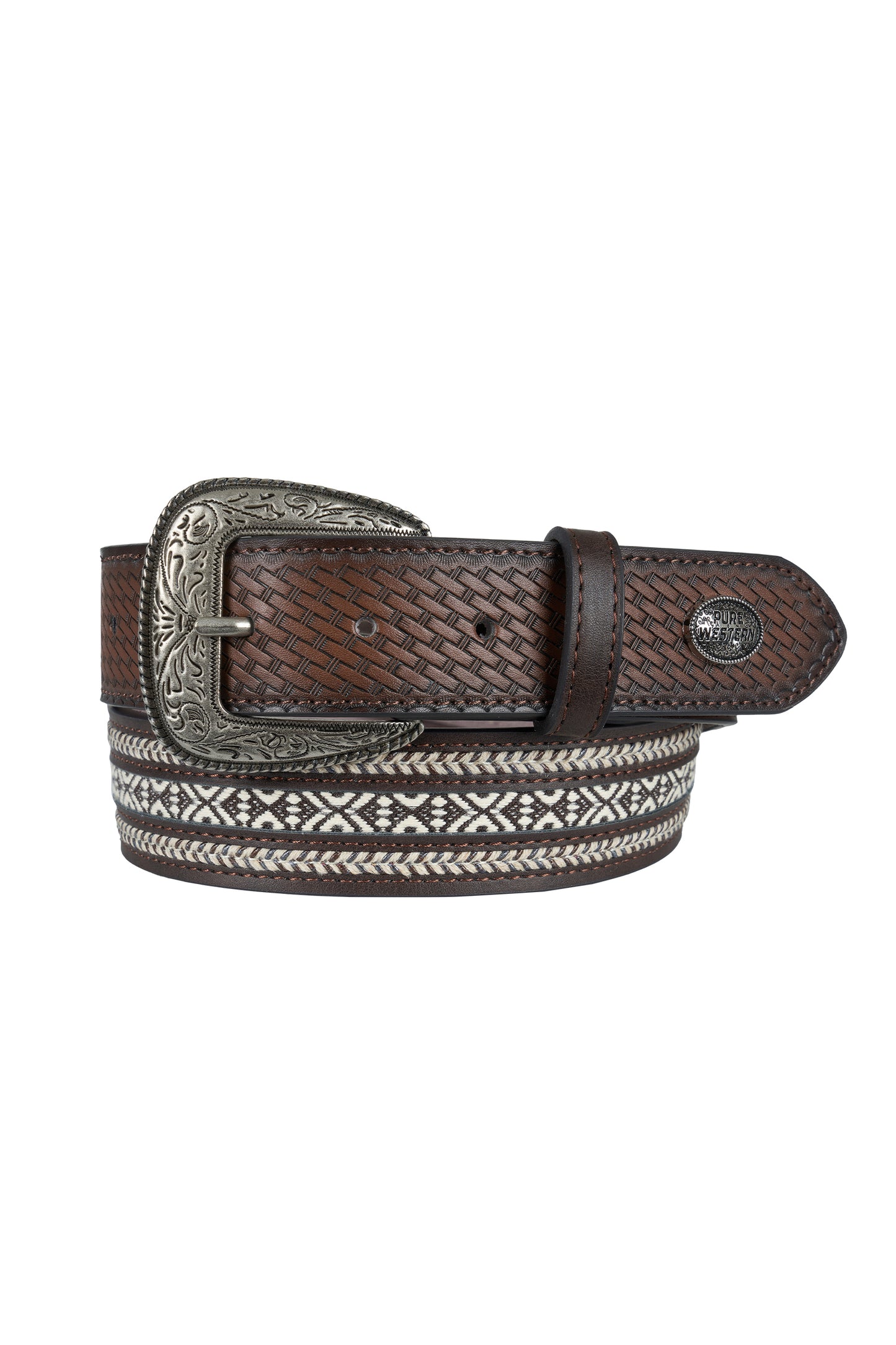 Pure Western Men's Reid Belt - Dark Tan