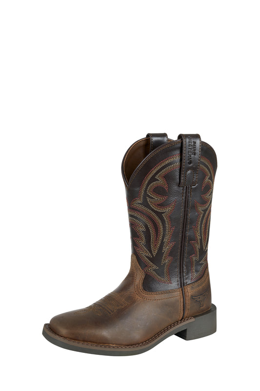 Pure Western Children’s Carter Boot - Brown/Chocolate