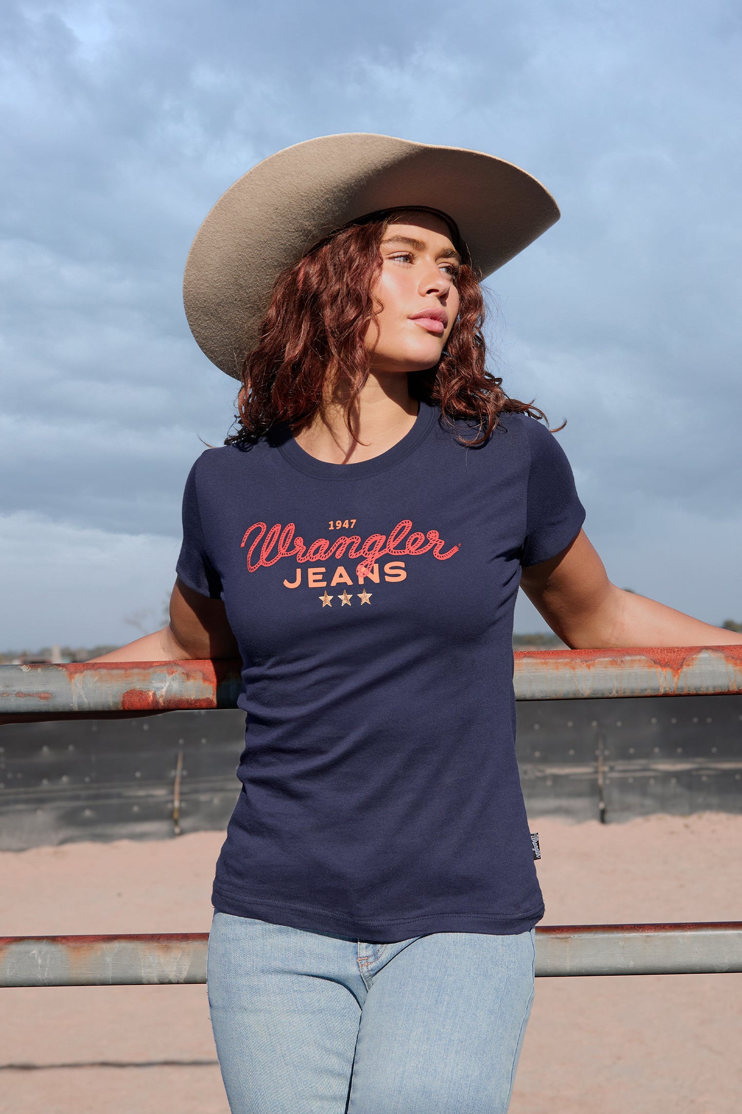 Wrangler Women’s Short Sleeve Tee – Navy