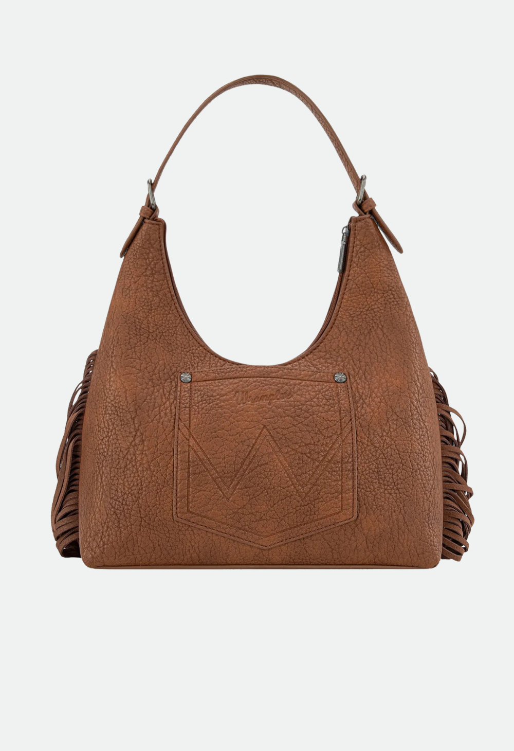Wrangler Ladies Tooled Fringe Shoulder Bag