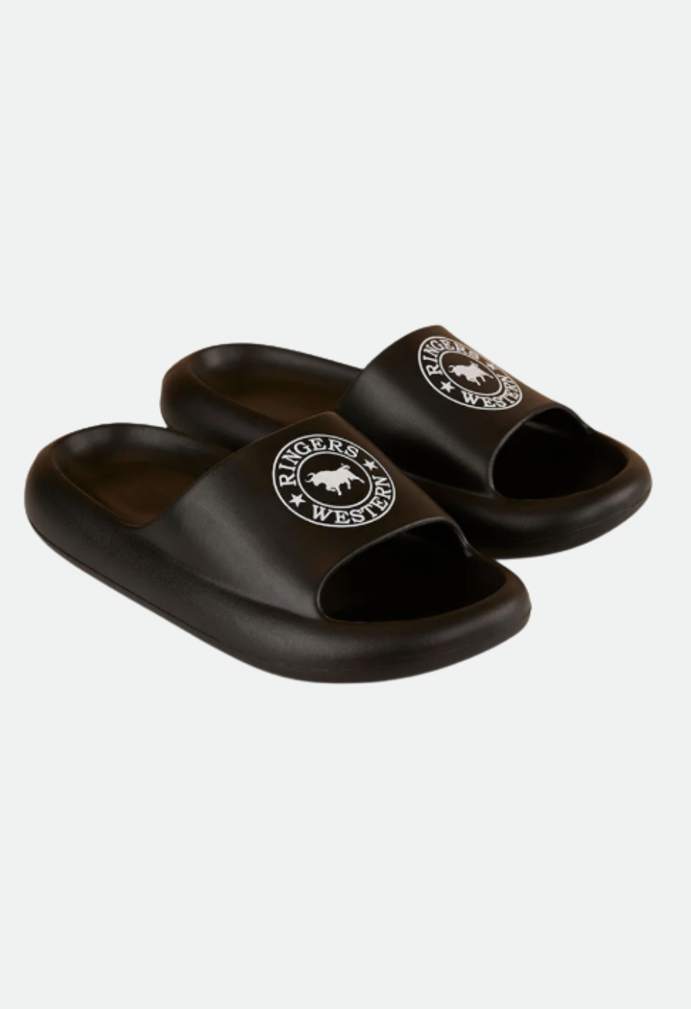 Freshy Sliders - Black with White Print