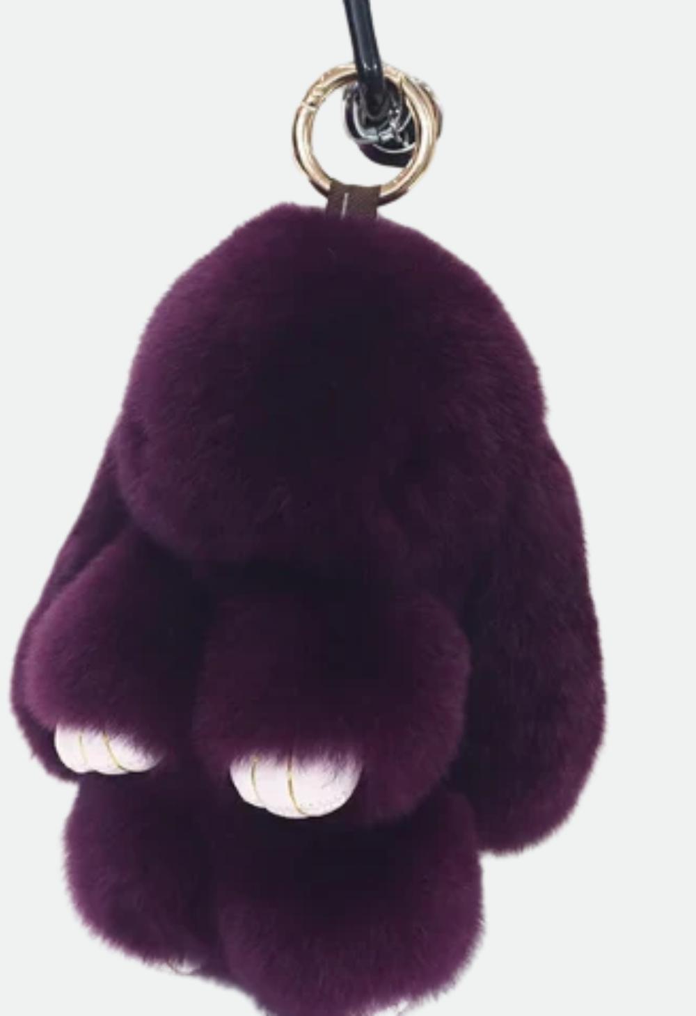 Heavenly Craft Rabbit Fur Doll Keychain