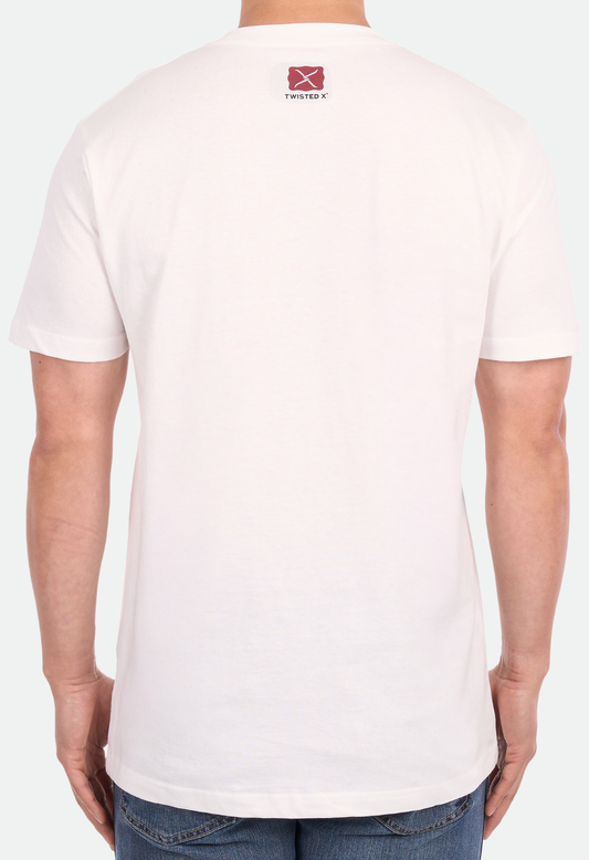 Twisted X Men's Alex Short Sleeve Tee - Off White